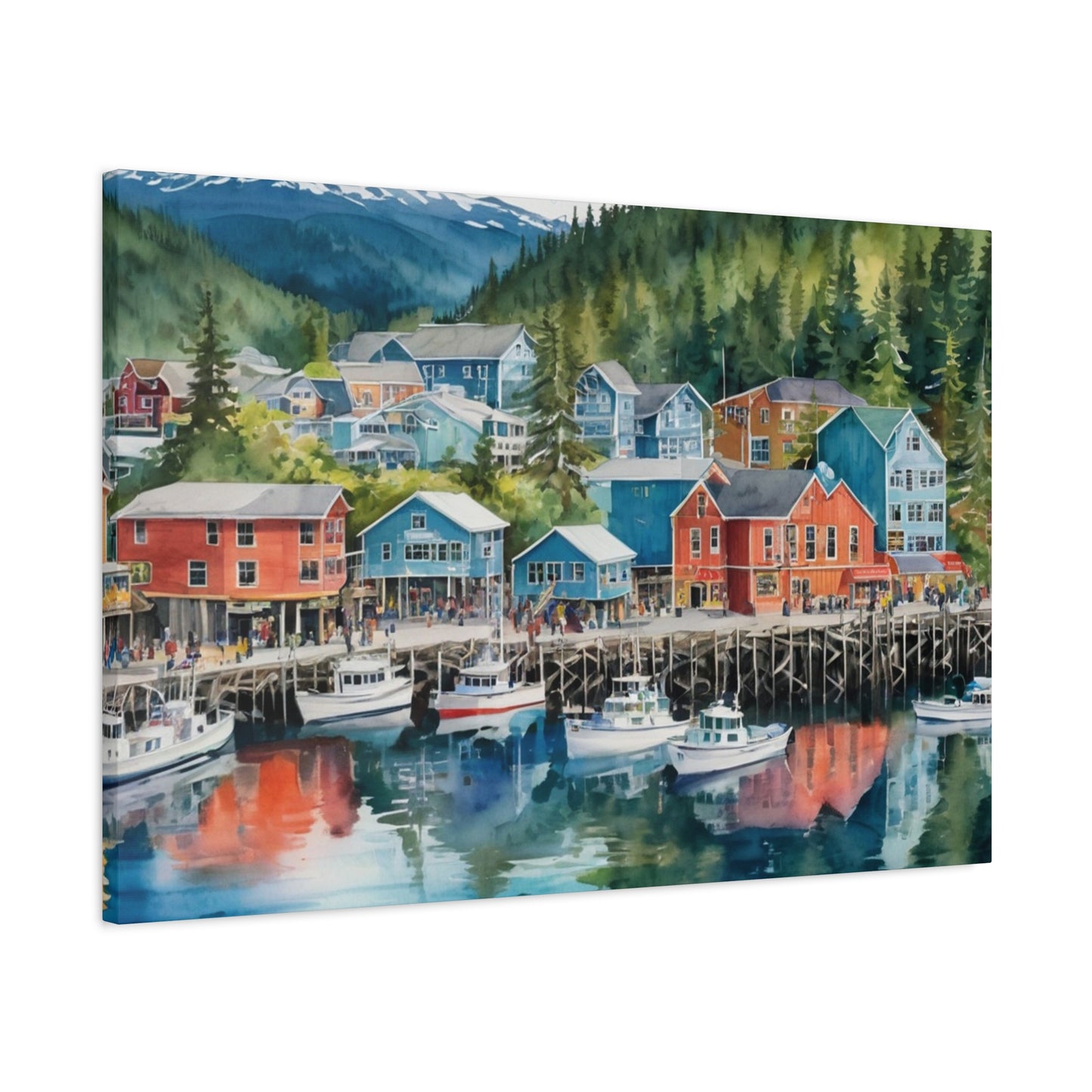 Alaska Coastal Vibe, Canvas Painting, 8 of many