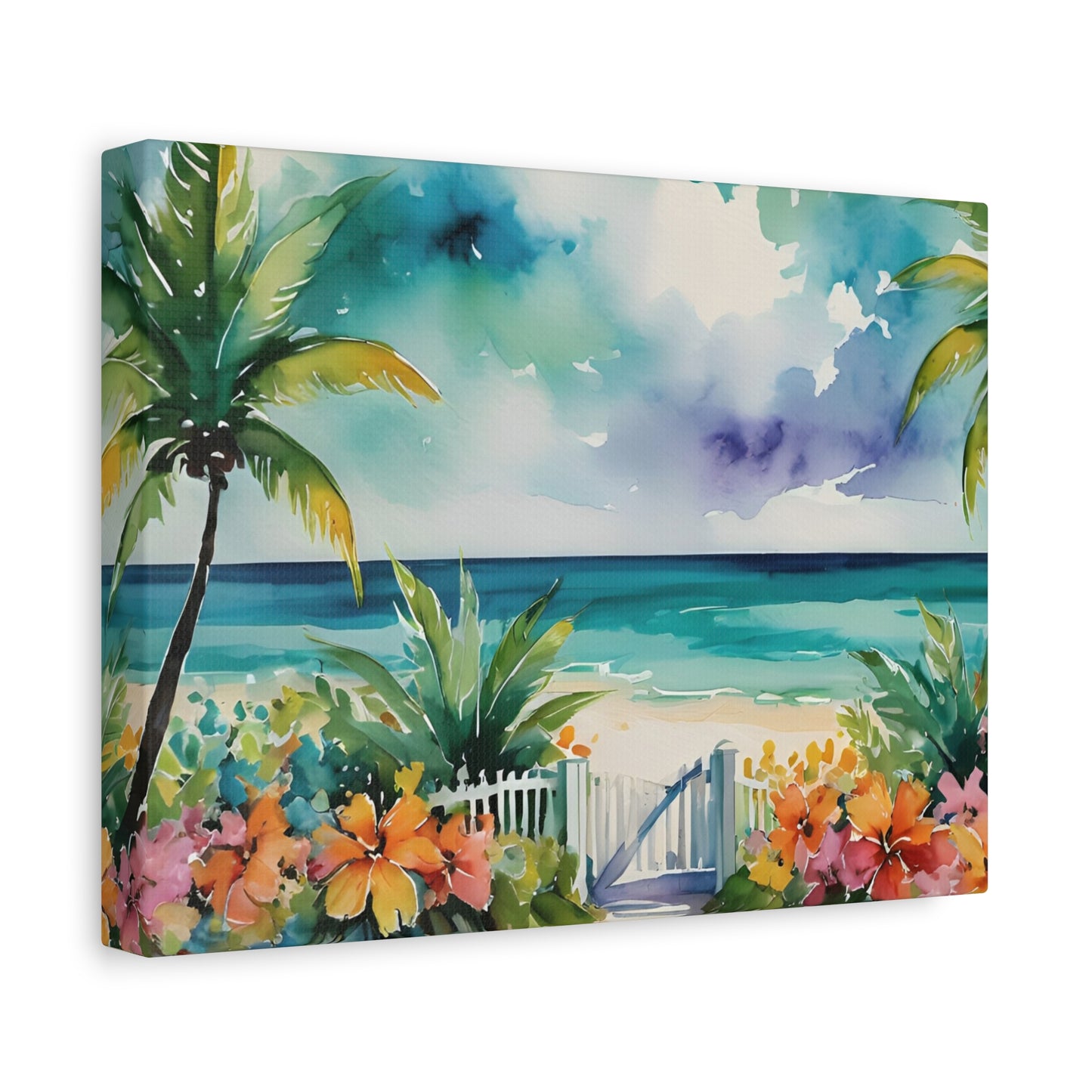 Key West Ocean Gate, Key West Watercolor Painting, 8 of many