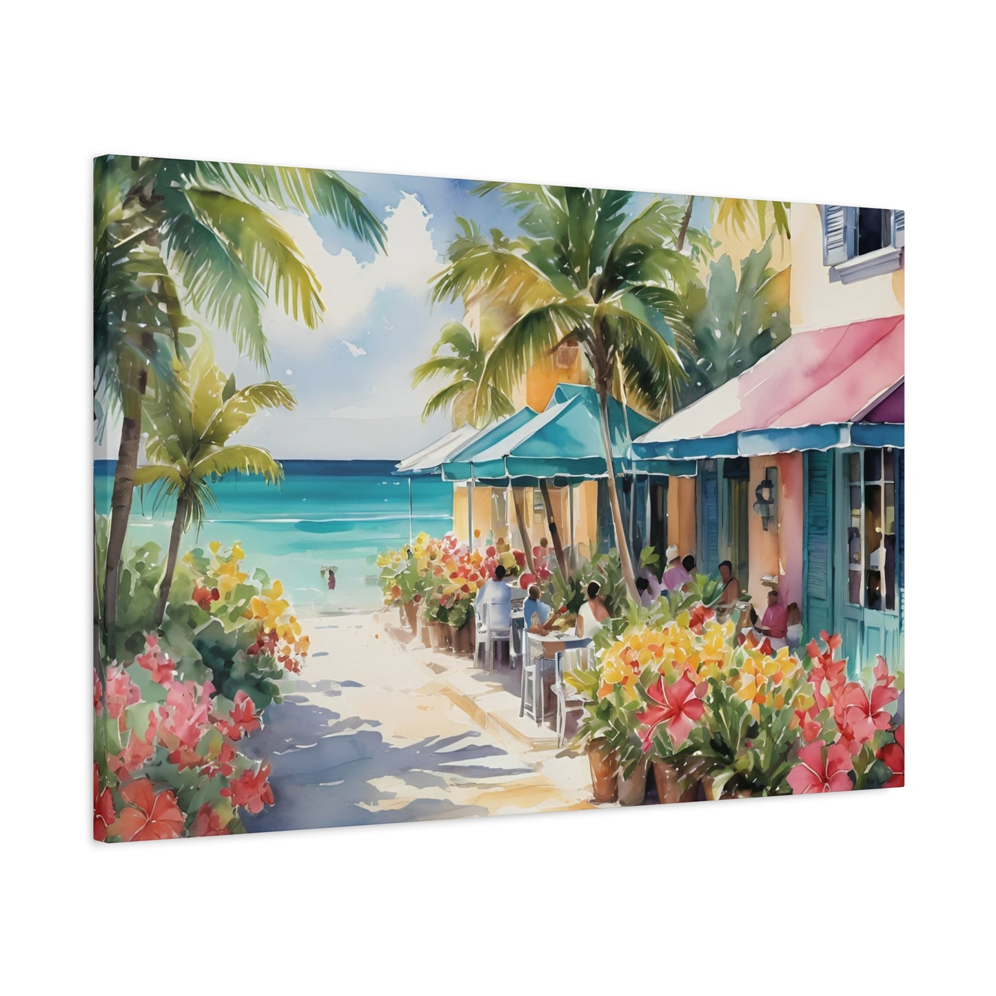 A Caribbean Vibe, Watercolor Painting, 4 of many