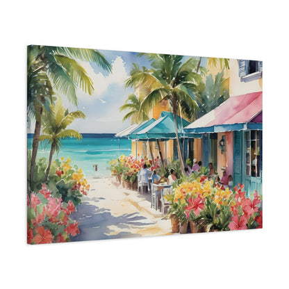 A Caribbean Vibe, Watercolor Painting, 4 of many