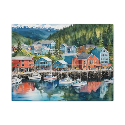 Alaska Coastal Vibe, Canvas Painting, 8 of many