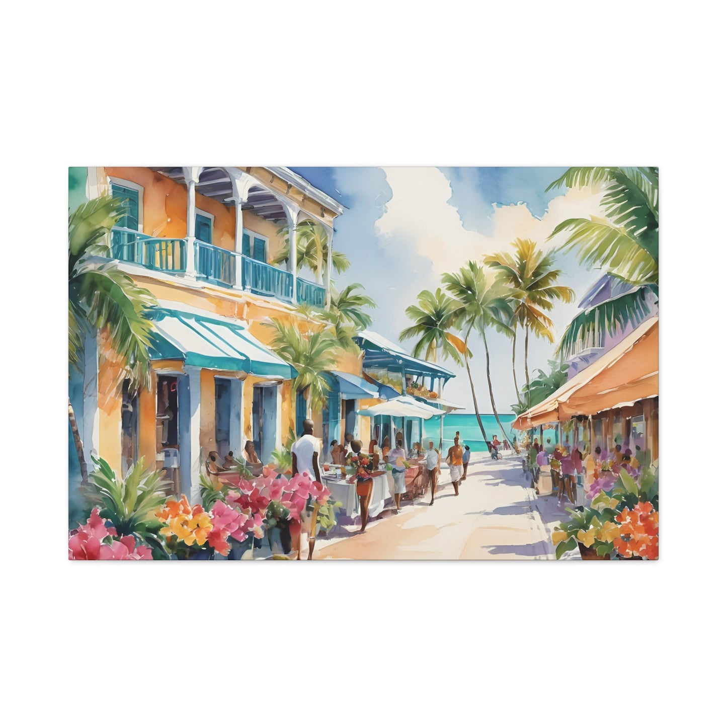 A Caribbean Vibe, Watercolor Painting, 6 of many