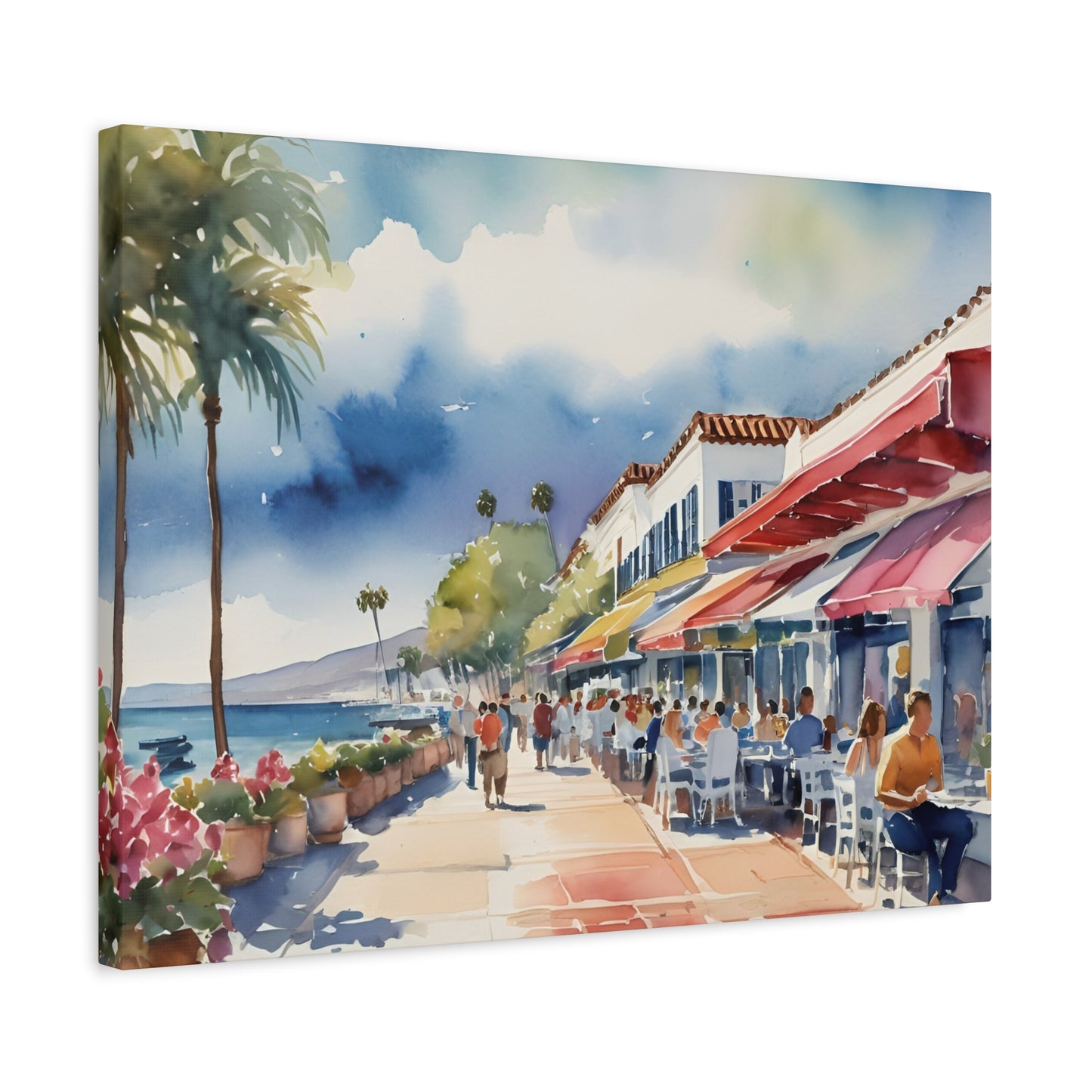 Santa Barbara Waterfront, California Painting, 6 of many