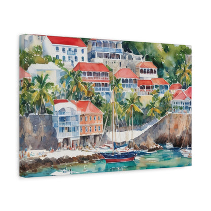 St. Barts Coastal Vibe, Canvas Painting, 10 of many