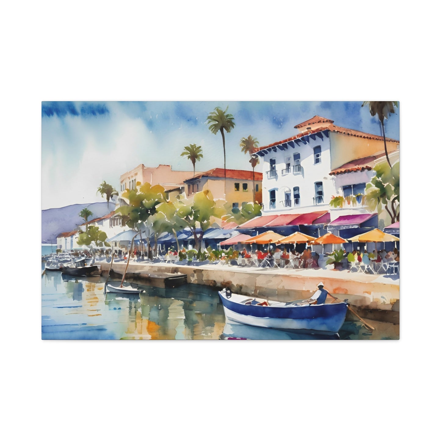 Santa Barbara Waterfront, California Painting, 10 of many