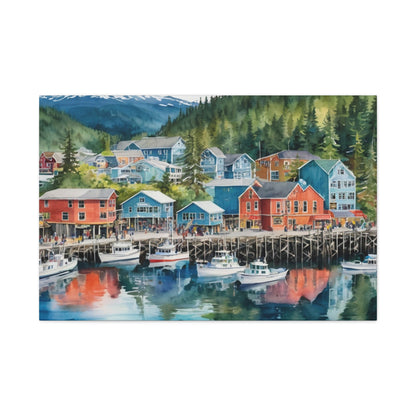 Alaska Coastal Vibe, Canvas Painting, 8 of many