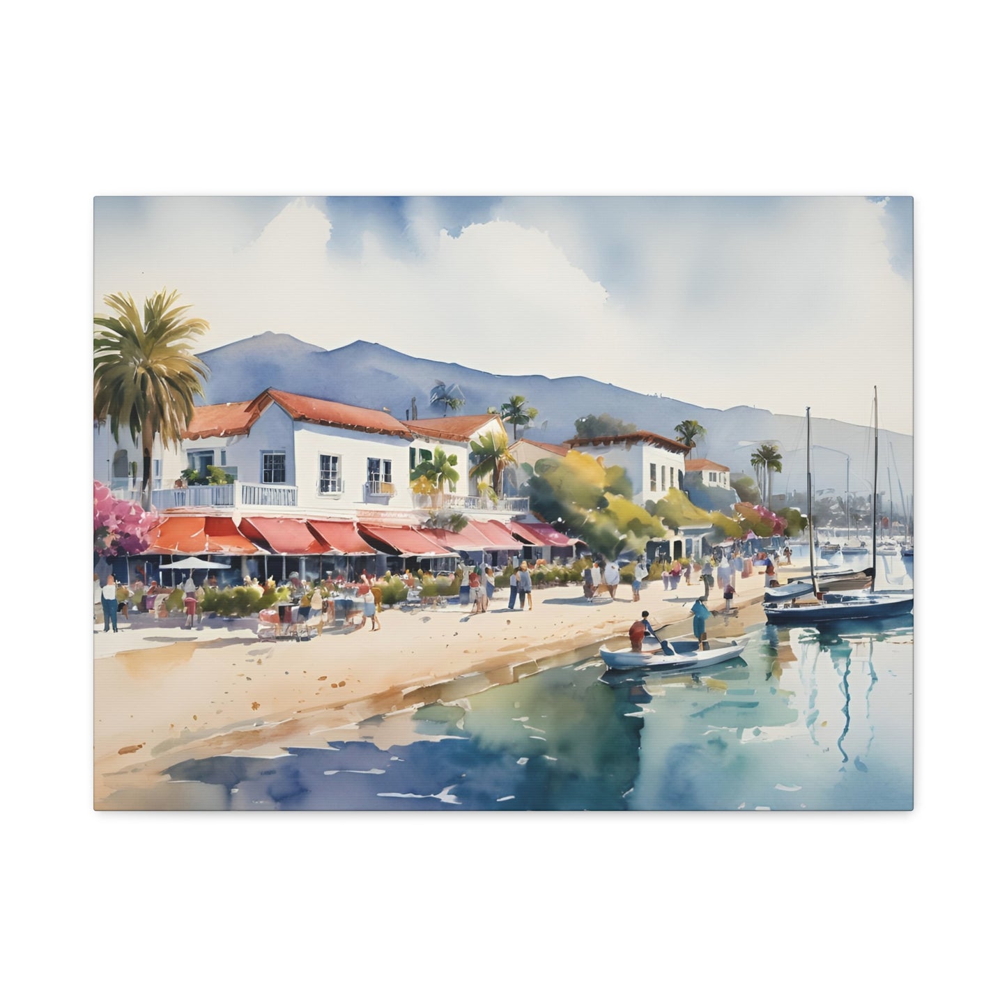 Santa Barbara Waterfront, California Painting, 8 of many