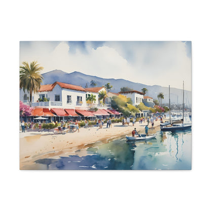 Santa Barbara Waterfront, California Painting, 8 of many