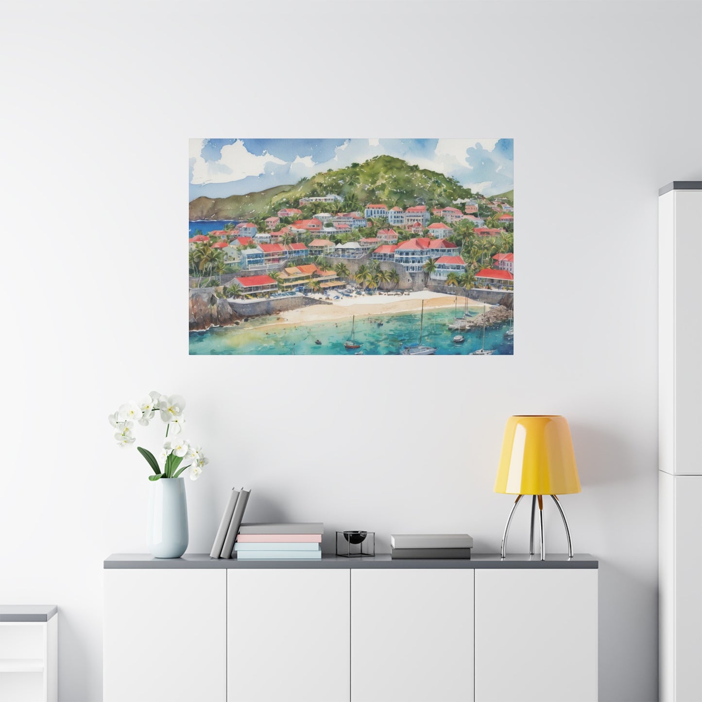 St. Barts Coastal Vibe, Canvas Painting, 7 of many