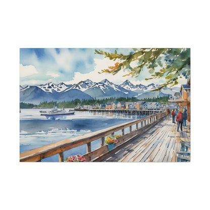 Alaska Coastal Vibe, Canvas Painting, 7 of many