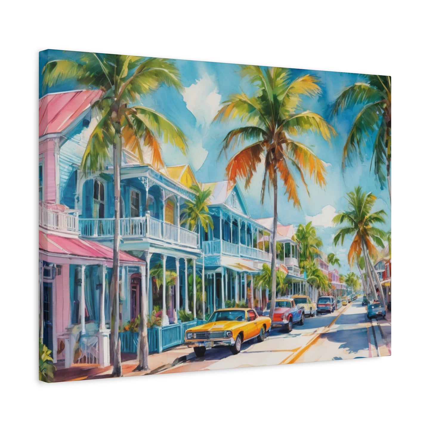 Key West Vibe, Coastal Canvas Painting, 2 of many