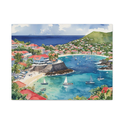 St. Barts Coastal Vibe, Canvas Painting, 9 of many