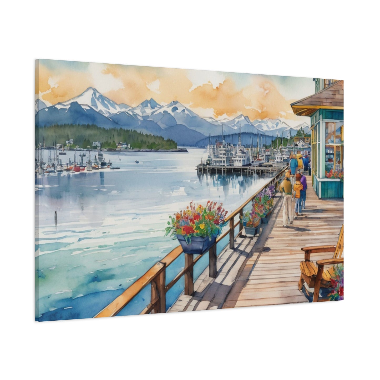 Alaska Coastal Vibe, Canvas Painting, 5 of many