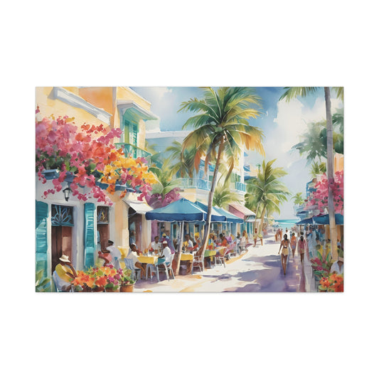 A Caribbean Vibe, Watercolor Painting, 7 of many