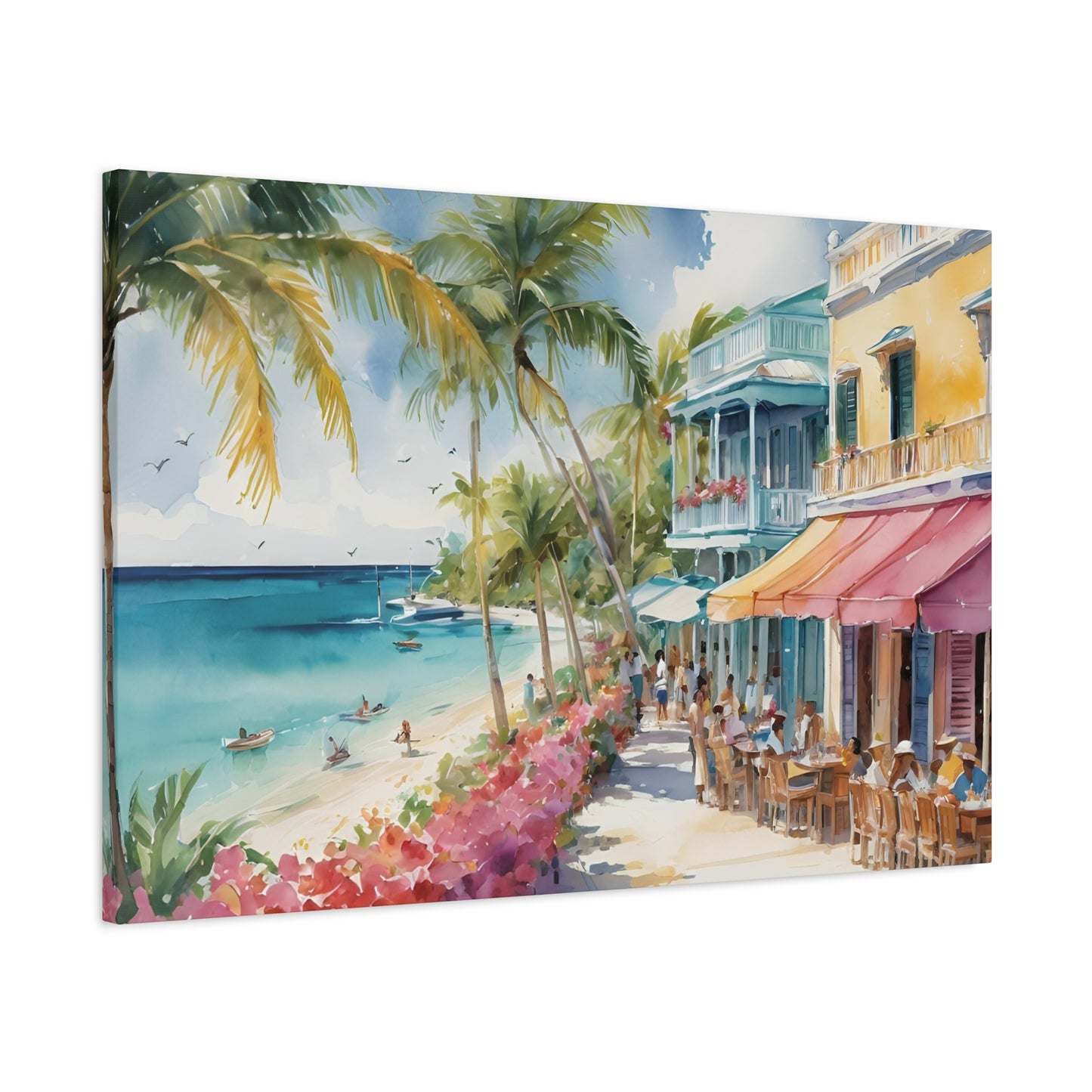 A Caribbean Vibe, Watercolor Painting, 5 of many