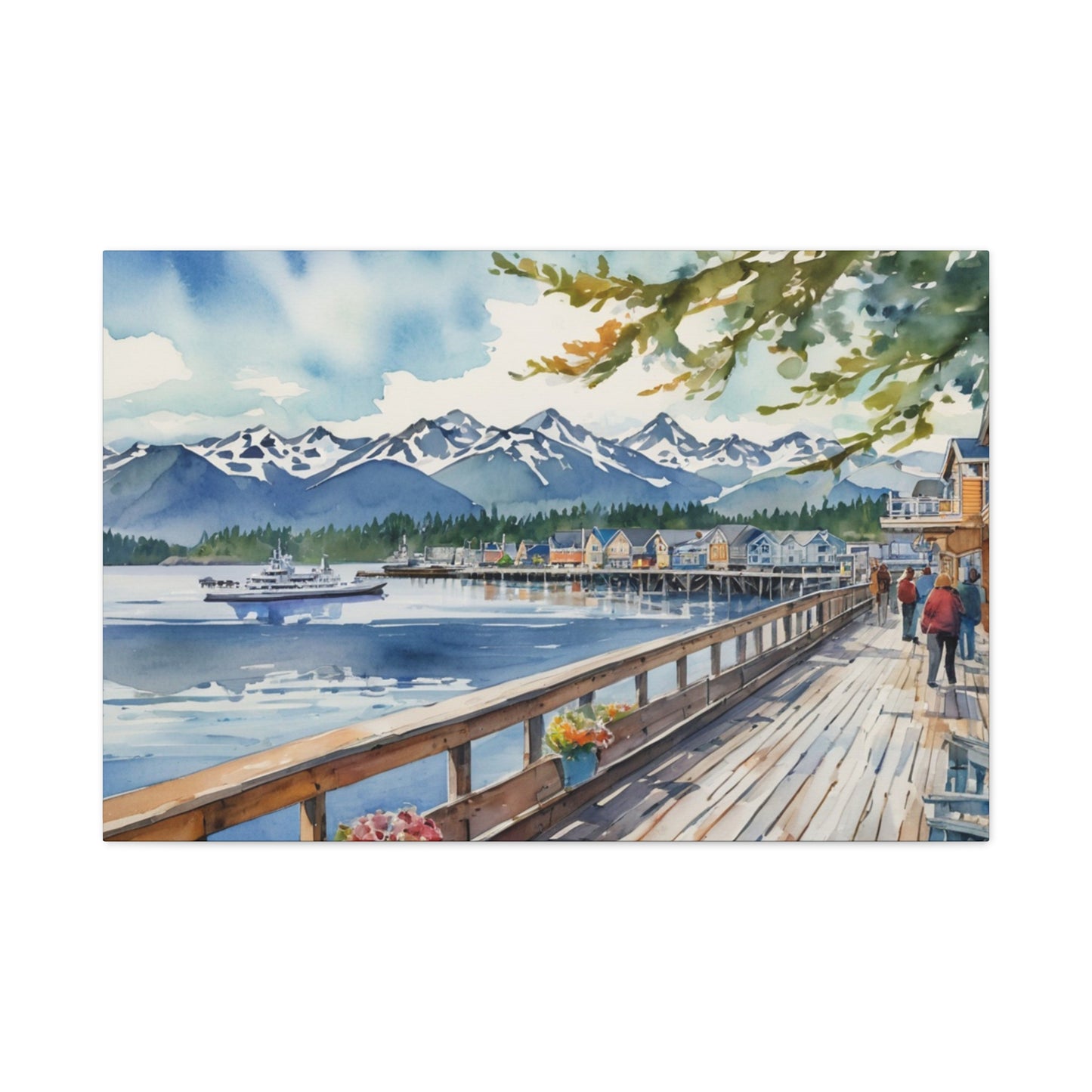 Alaska Coastal Vibe, Canvas Painting, 7 of many