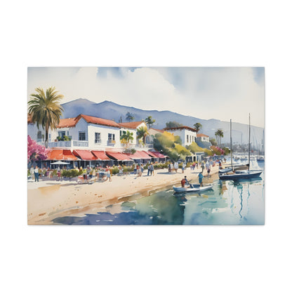 Santa Barbara Waterfront, California Painting, 8 of many