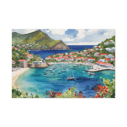 St. Barts Coastal Vibe, Canvas Painting, 8 of many