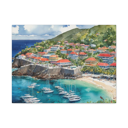 St. Barts Coastal Vibe, Canvas Painting, 6 of many