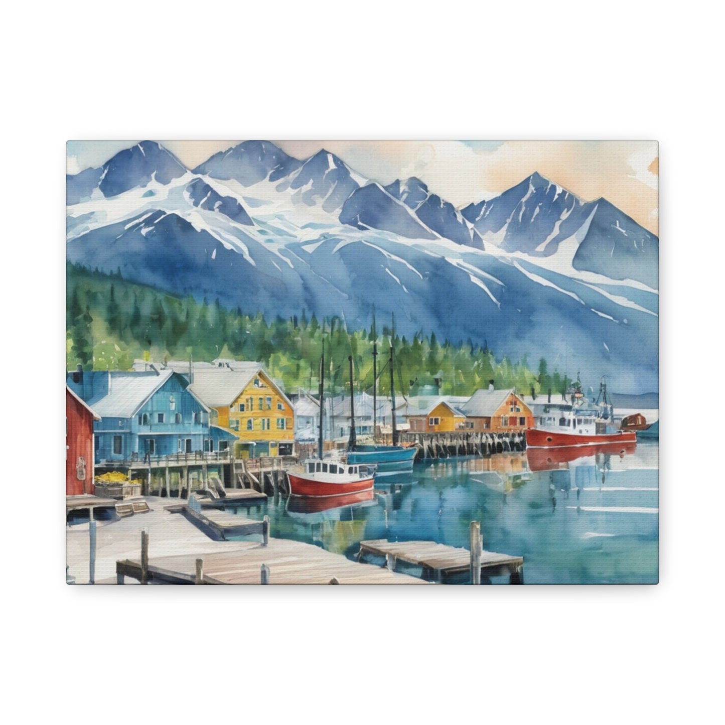 Alaska Coastal Vibe, Canvas Painting, 9 of many