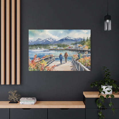 Alaska Coastal Vibe, Canvas Painting, 1 of many