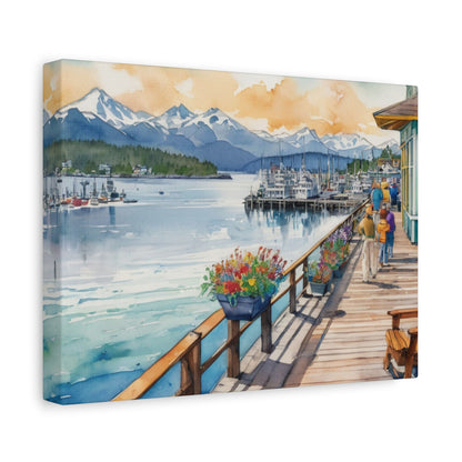 Alaska Coastal Vibe, Canvas Painting, 5 of many