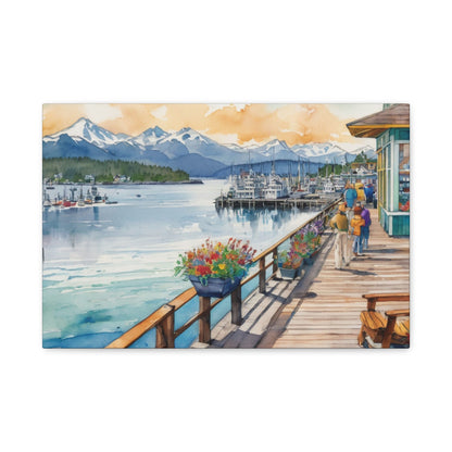 Alaska Coastal Vibe, Canvas Painting, 5 of many