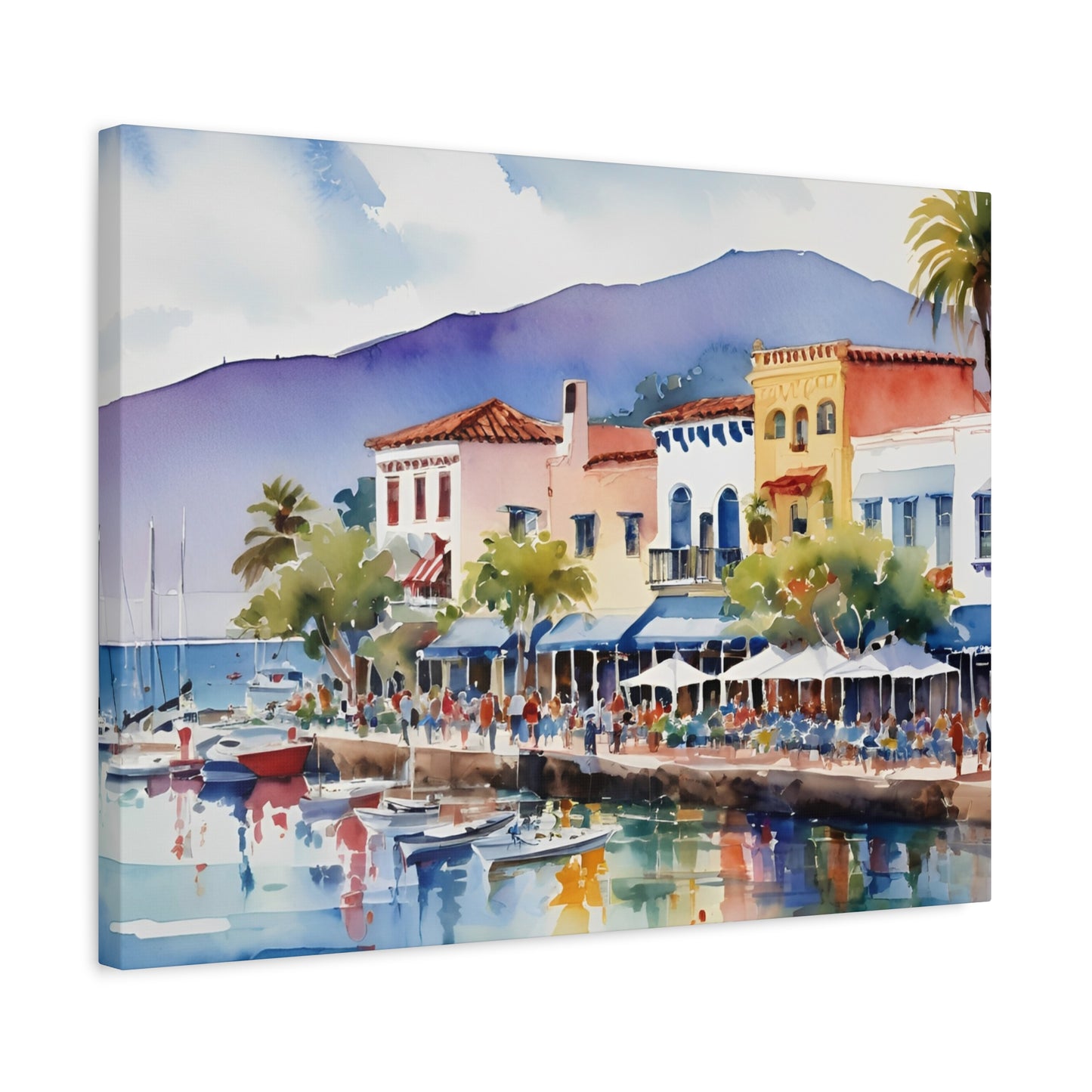 Santa Barbara Waterfront, California Painting, 7 of many