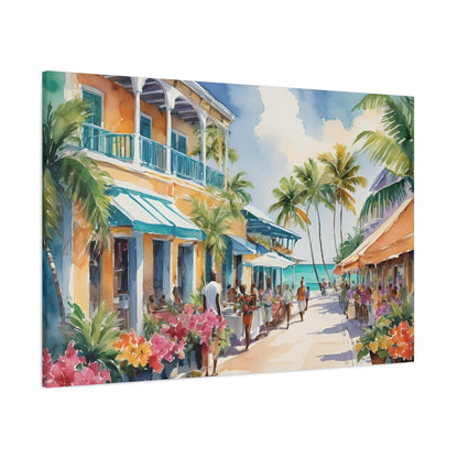 A Caribbean Vibe, Watercolor Painting, 6 of many