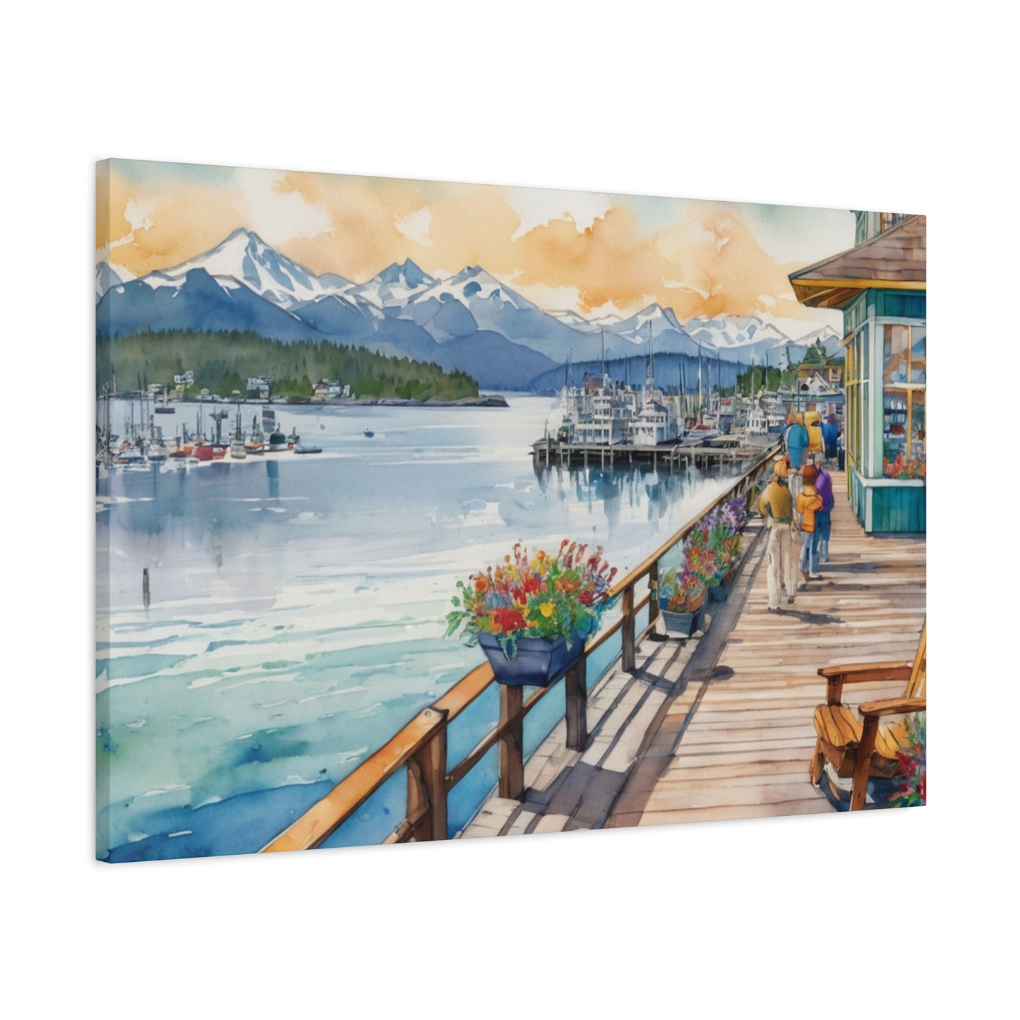 Alaska Coastal Vibe, Canvas Painting, 5 of many