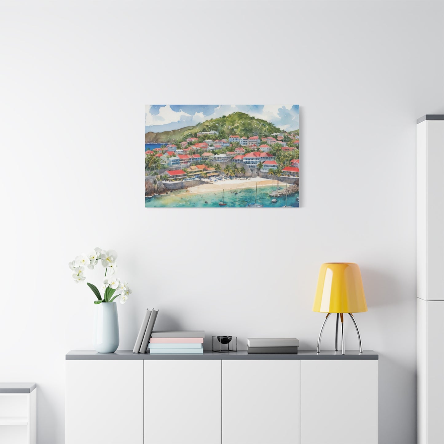 St. Barts Coastal Vibe, Canvas Painting, 7 of many