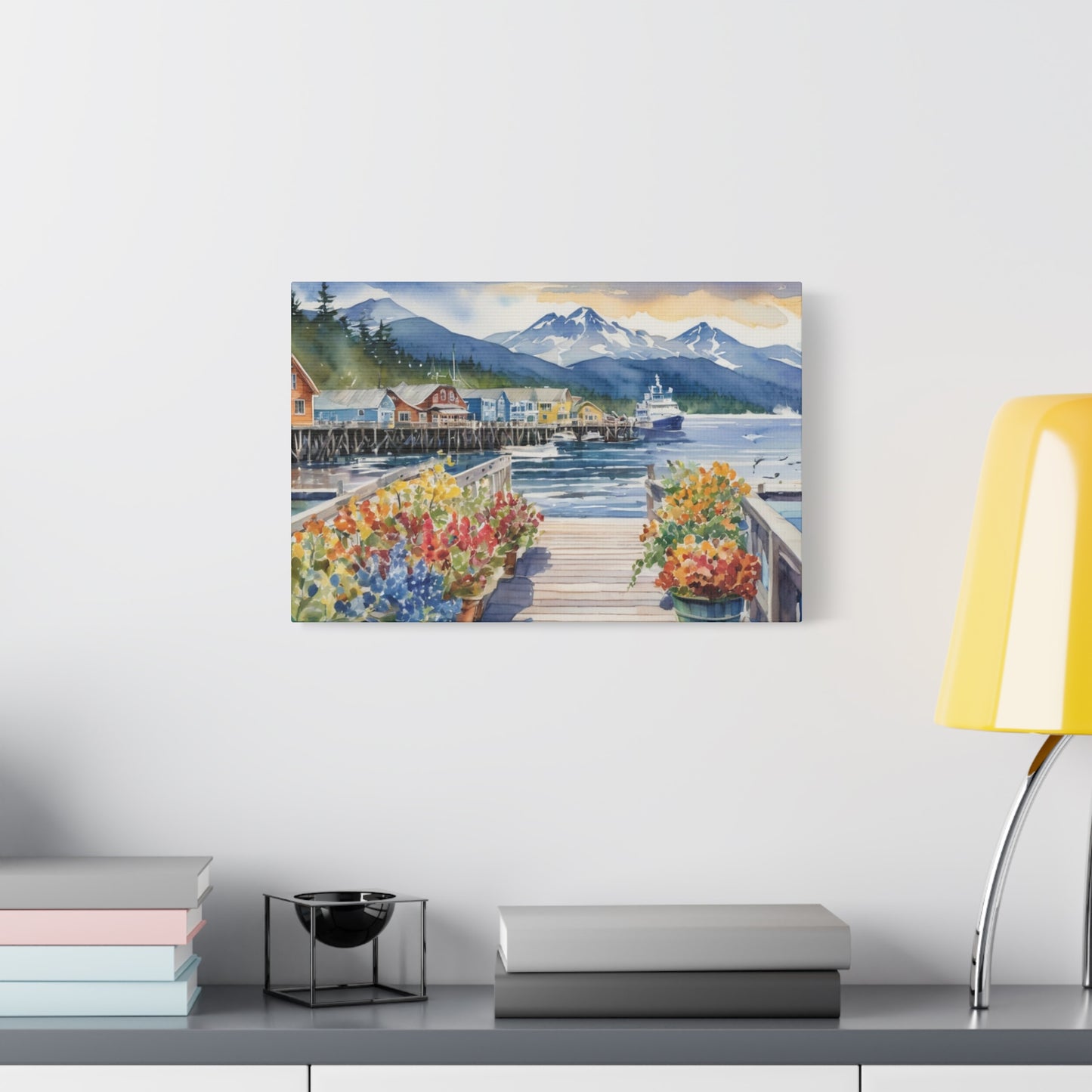 Alaska Coastal Vibe, Canvas Painting, 2 of many