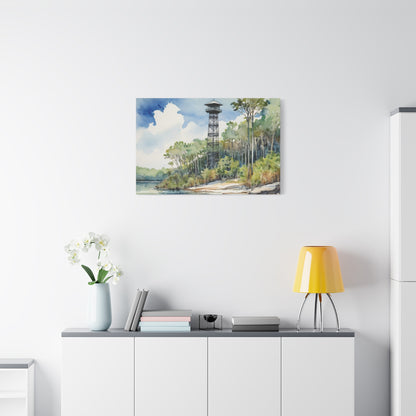 Park Tower Vibe, Watercolor Canvas Painting, 2 of many