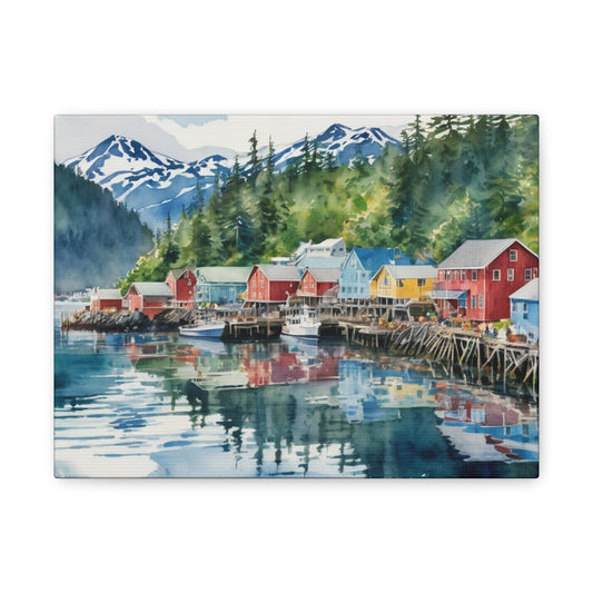 Alaska Coastal Vibe, Canvas Painting, 10 of many