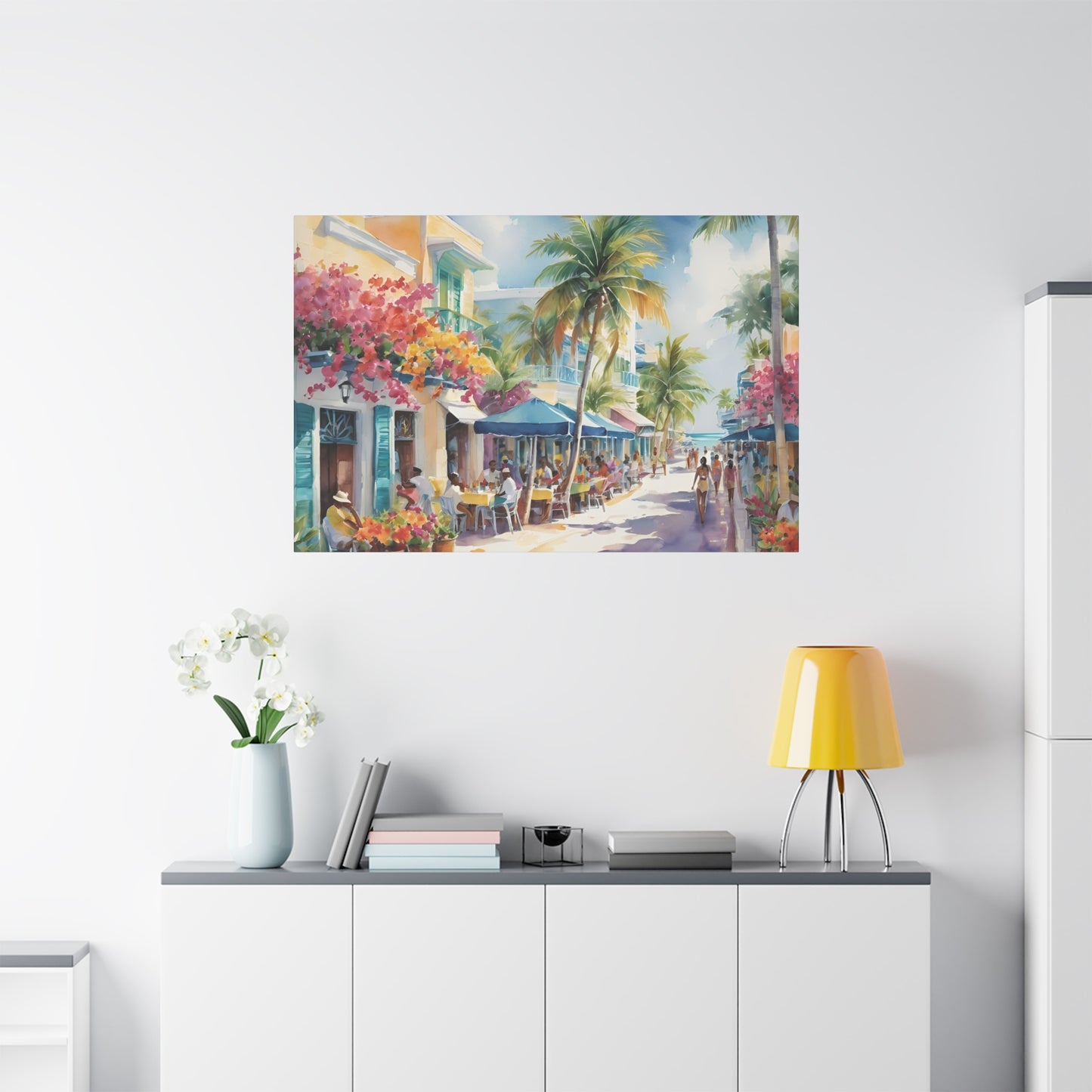 A Caribbean Vibe, Watercolor Painting, 7 of many