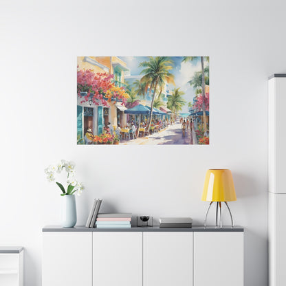 A Caribbean Vibe, Watercolor Painting, 7 of many