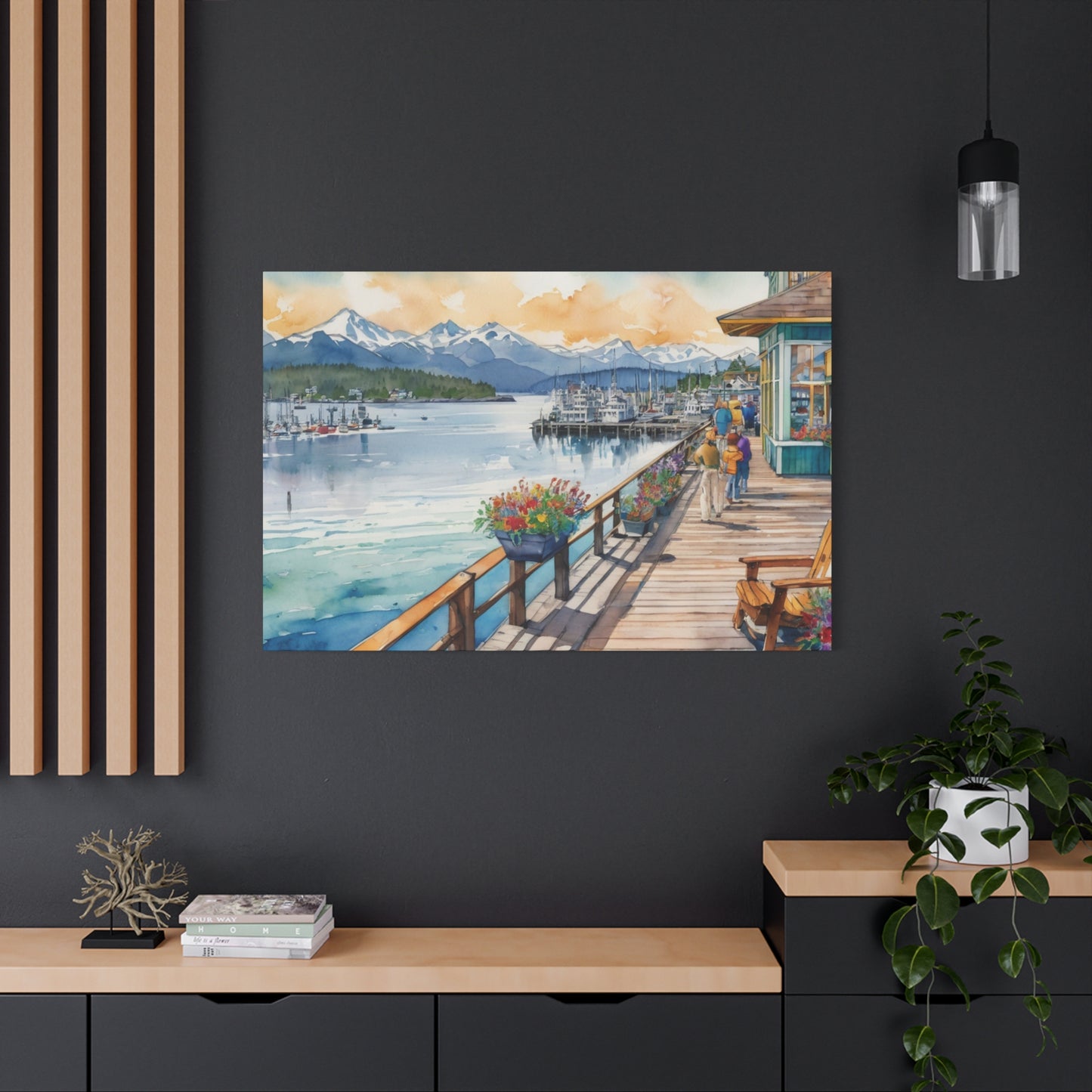 Alaska Coastal Vibe, Canvas Painting, 5 of many