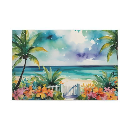 Key West Ocean Gate, Key West Watercolor Painting, 8 of many