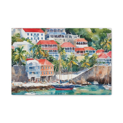 St. Barts Coastal Vibe, Canvas Painting, 10 of many