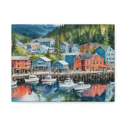 Alaska Coastal Vibe, Canvas Painting, 8 of many