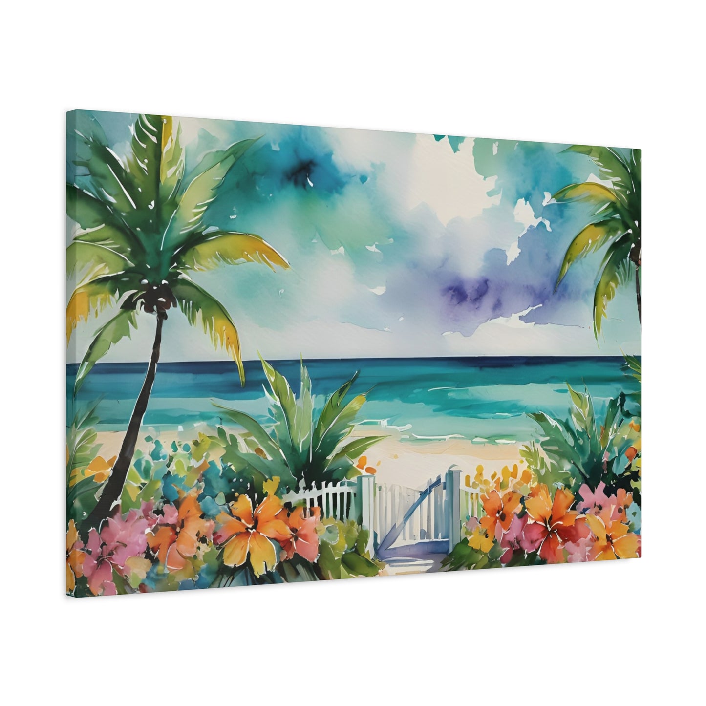 Key West Ocean Gate, Key West Watercolor Painting, 8 of many